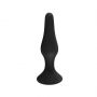 Korek analny silikonowy Fantasy czarny średni 11,5 cm - 2