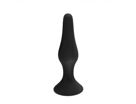 Korek analny silikonowy Fantasy czarny duży 12.5 cm - 2