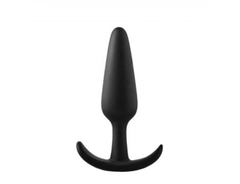 Korek analny silikonowy Fantasy czarny mały 8 cm