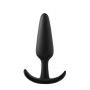 Korek analny silikonowy Fantasy czarny mały 8 cm - 2