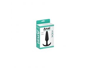 Korek analny silikonowy Fantasy czarny średni 10 cm