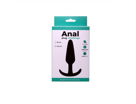 Korek analny silikonowy Fantasy czarny średni 10 cm - 3