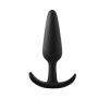 Korek analny silikonowy Fantasy czarny średni 10 cm - 3