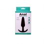 Korek analny silikonowy Fantasy czarny średni 10 cm - 4