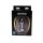 Korek analny srebrny z czerwonym diamentem Fantasy 6 cm