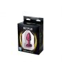 Red Butt Plug with White Diamond - 4