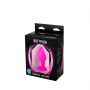 Różowy silikonowy korek analny Fantasy średni z białym kryształem 8 cm - 3