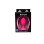 Różowy silikonowy korek analny z białym kryształem Fantasy mały 7 cm - 4