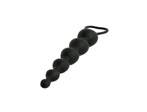 Koraliki analne Fantasy serduszka silikonowe czarne 18 cm - 4