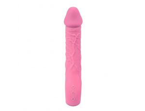 Wibrator realistyczny Fantasy różowy silikonowy z grzaniem 22 cm USB