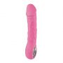 Wibrator realistyczny Fantasy różowy silikonowy z grzaniem 22 cm USB - 5