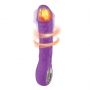 Wibrator realistyczny Fantasy fioletowy silikonowy 22 cm z grzaniem USB - 2