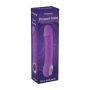 Wibrator realistyczny Fantasy fioletowy silikonowy 22 cm z grzaniem USB - 7