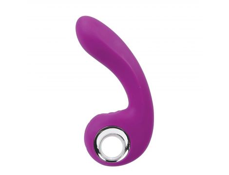 Stymulator punktu G silikonowy Fantasy wibrujący uderzający USB 18 cm - 2
