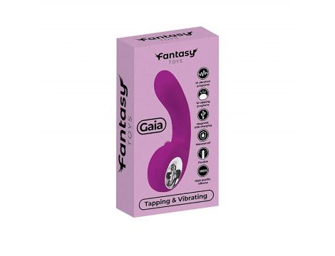 Stymulator punktu G silikonowy Fantasy wibrujący uderzający USB 18 cm - 5