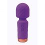 Fioletowa silikonowa mini różdżka masażowa Fantasy Eros USB 12 cm - 2