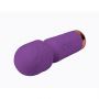 Fioletowa silikonowa mini różdżka masażowa Fantasy Eros USB 12 cm - 5