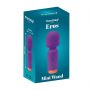 Fioletowa silikonowa mini różdżka masażowa Fantasy Eros USB 12 cm - 6