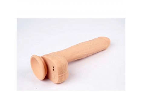 Dildo realistyczne wibrujące z ruchem Fantasy Zeus 21 cm z pilotem - 8
