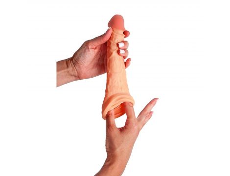 Nakładka przedłużająca z paskiem na jądra Fantasy 21 cm - 6