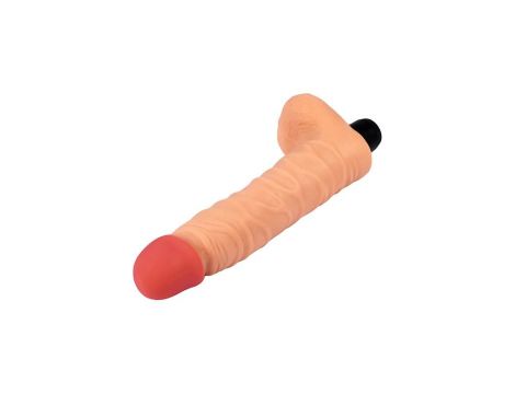 Miękki realistyczny wibrator z jądrami Fantasy 21 cm - 8