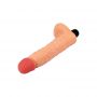 Miękki realistyczny wibrator z jądrami Fantasy 21 cm - 9