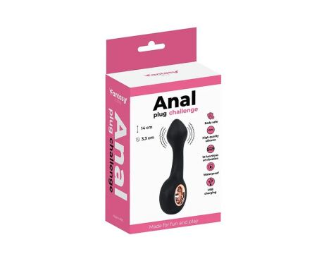 Wibrujący korek analny Fantasy 14 cm USB - 2