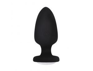 Korek analny wibrujący LED silikonowy Fantasy 10 cm USB z pilotem