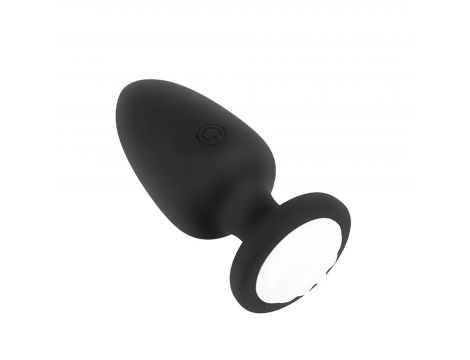 Korek analny wibrujący LED silikonowy Fantasy 10 cm USB z pilotem - 2