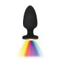 Korek analny wibrujący LED silikonowy Fantasy 10 cm USB z pilotem - 4