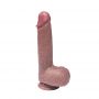 Dildo silikonowe z ruchomą skórką i jądrami Fantasy 22 cm - 10