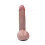 Dildo silikonowe z ruchomą skórką i jądrami Fantasy 22 cm - 12