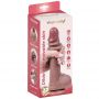 Dildo silikonowe z ruchomą skórką i jądrami Fantasy 22 cm - 11
