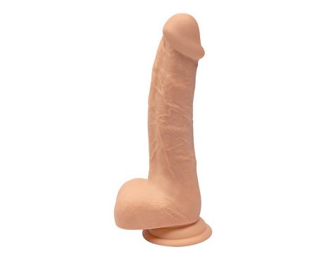 Dildo rotacyjne wibrujące realistyczne Fantasy 22 cm USB z pilotem - 3