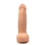 Dildo rotacyjne wibrujące realistyczne Fantasy 22 cm USB z pilotem - 7