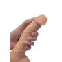 Dildo rotacyjne wibrujące realistyczne Fantasy 22 cm USB z pilotem - 9