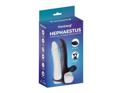 Vibrating dildo for double penetration Hephaestus - 8