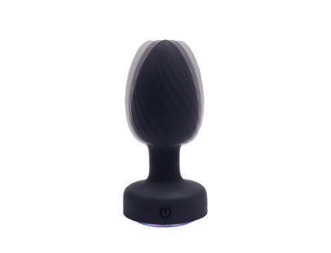 Rotacyjny wibrujący korek analny Achelous Fantasy USB 10 cm - 3