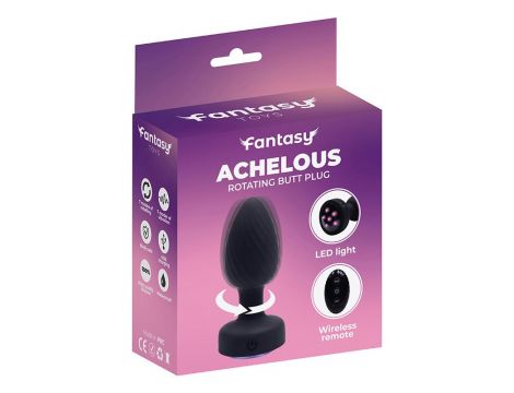 Rotacyjny wibrujący korek analny Achelous Fantasy USB 10 cm - 6