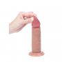 Dildo silikonowe realistyczne z ruchomą osłonką Fantasy 18 cm - 4