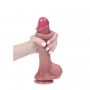 Dildo silikonowe Fantasy z ruchomą osłonką 23 cm - 9