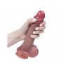 Dildo silikonowe Fantasy z ruchomą osłonką 23 cm - 11