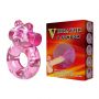 Vibrating Bear Cock Ring – Pink - 5