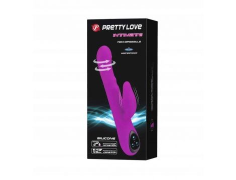 PRETTY LOVE -INTIMATE ,Silikonowy Wibrator z Ruchem Rotacyjnym - 8