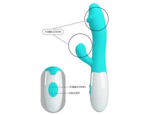 PRETTY LOVE - Snappy light blue, 30 vibration functions