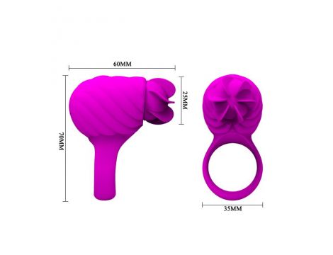 PRETTY LOVE -Frances Rotating teaser cock ring - 9