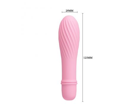 Wibrator silikonowy Pretty Love Solomon 10 funkcji bateria AAA 12 cm - 3