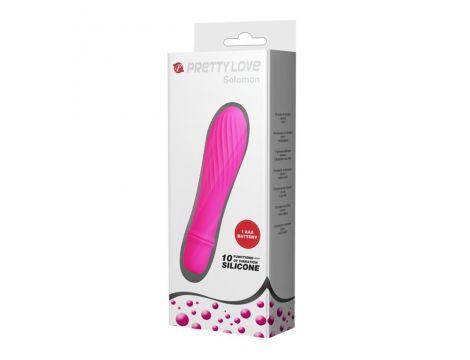 Wibrator silikonowy Pretty Love Solomon 10 funkcji bateria AAA 12.3 cm - 6