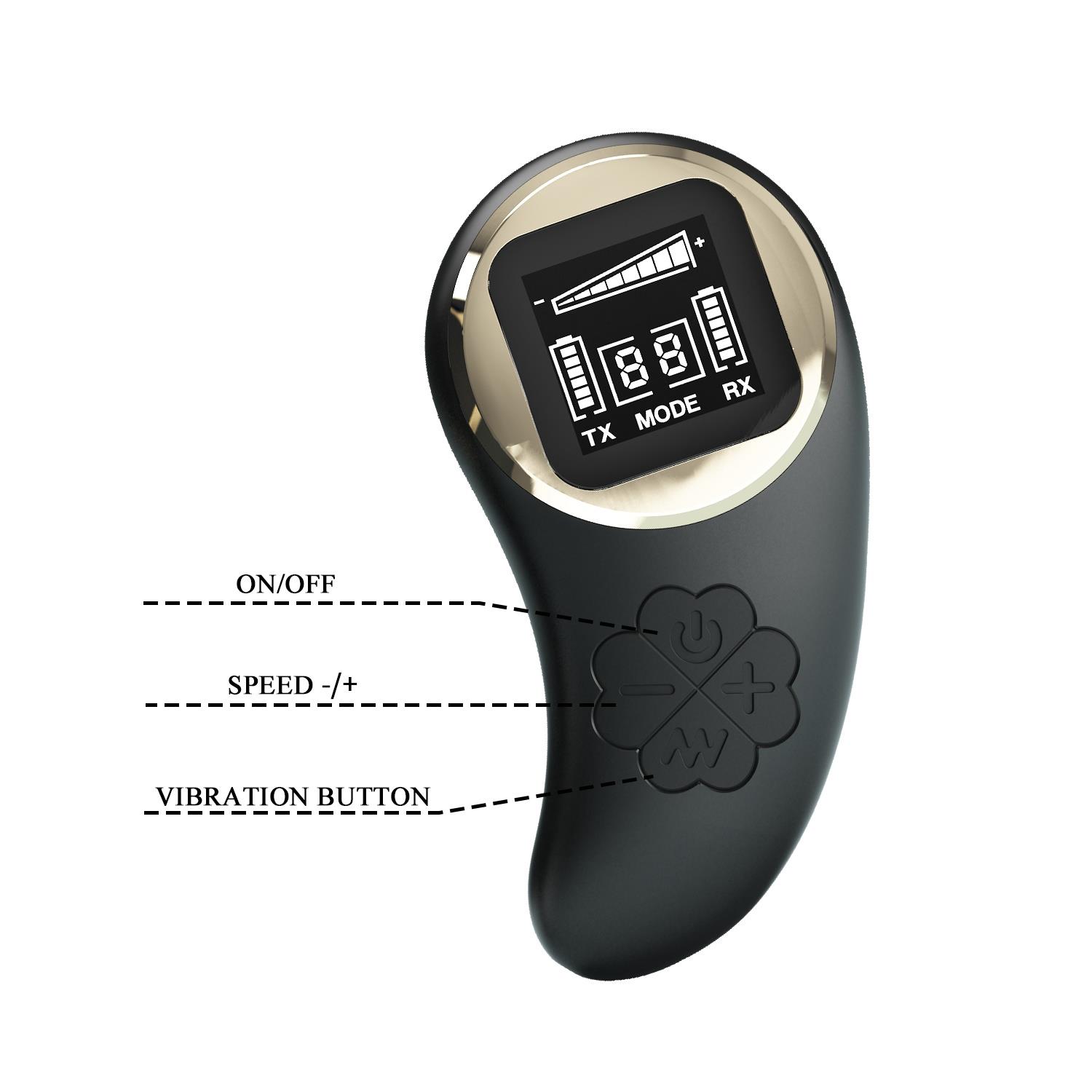 Pretty Love - Nathan, Wireless Remote Control 9 Speed Levels 10 Vibration