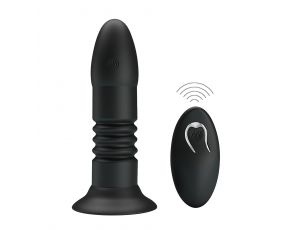 MR PLAY - VIBRATING ANAL PLUG 4 vibrations 4 thrusting Remote Control